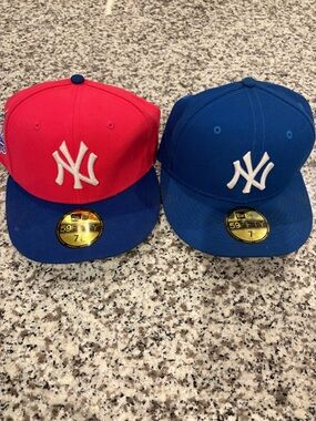 New Era NY Yankees 59FIFTY Fitted Caps - Red/Blue & Blue/Blue